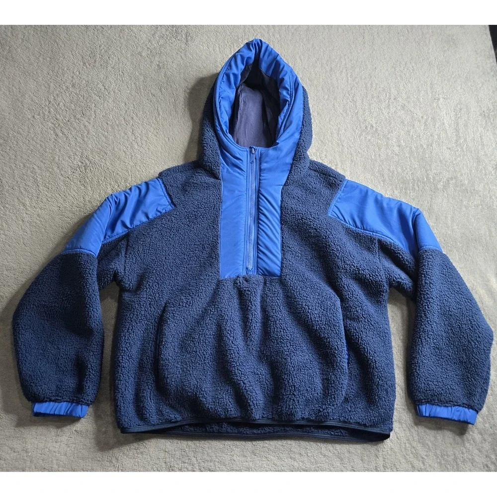 Free People Movement Lead The Pack Fleeve Pullover Womens XS Blue Hoodie